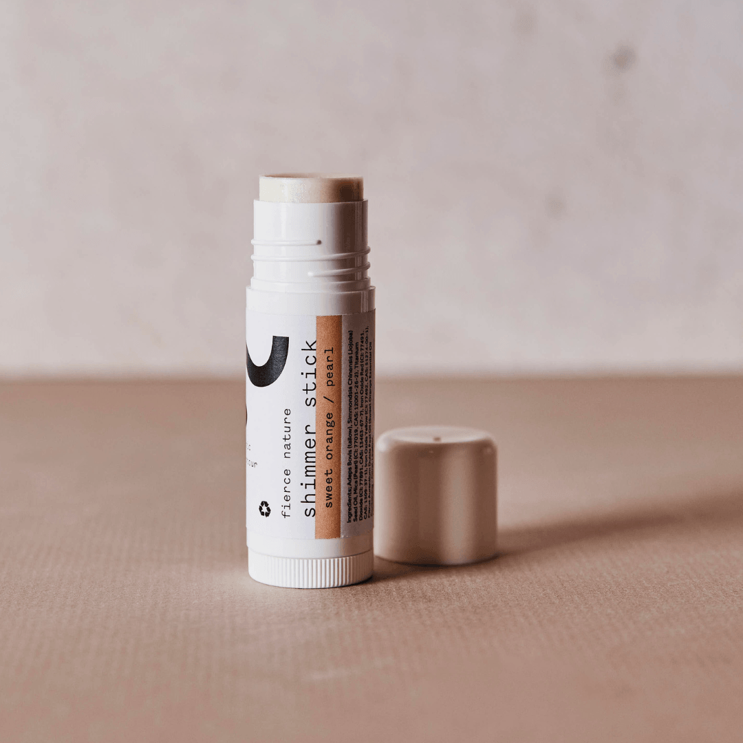 Pure Organic Tallow Pearl Shimmer Stick (Sweet Orange) - Fierce Nature