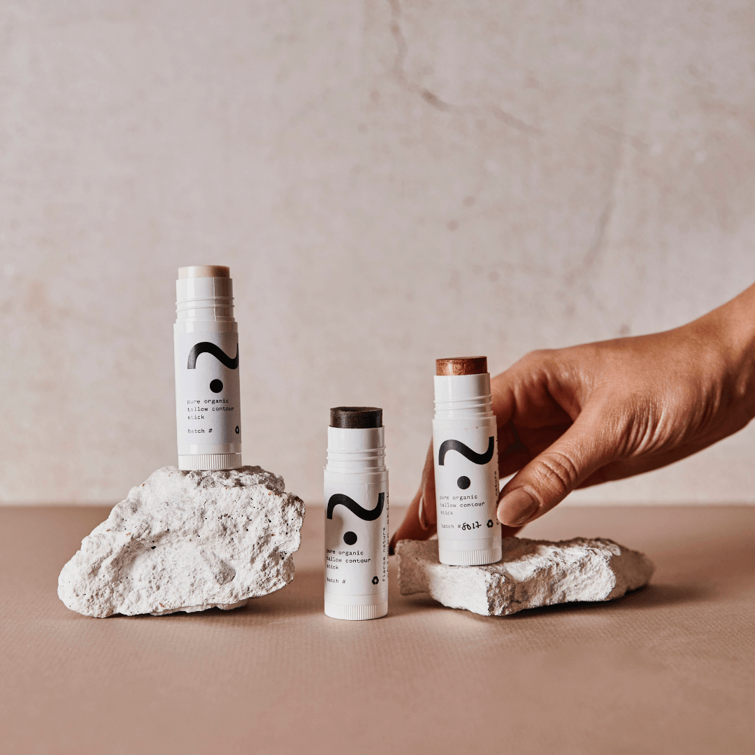 Pure Organic Tallow Pearl Shimmer Stick (Sweet Orange) - Fierce Nature