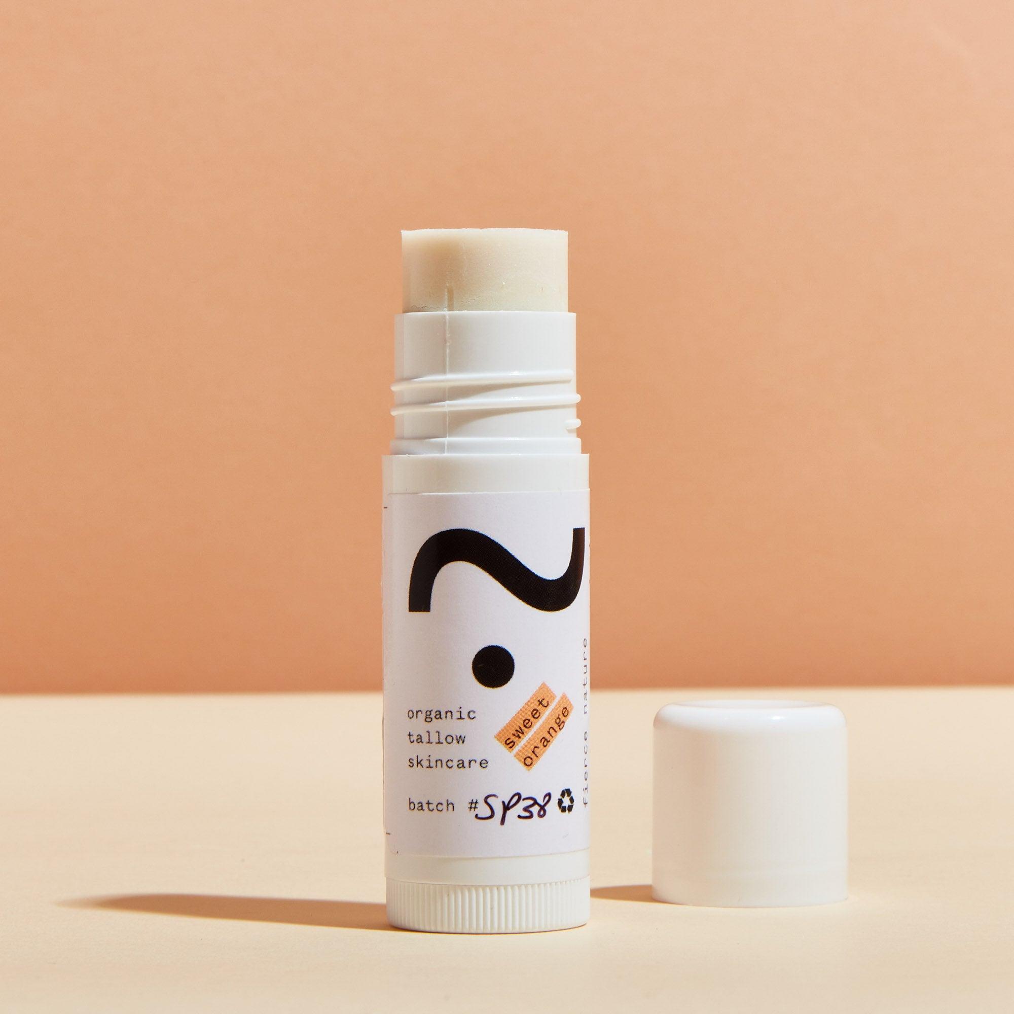 Pure Organic Tallow Pearl Shimmer Stick (Sweet Orange) - Fierce Nature