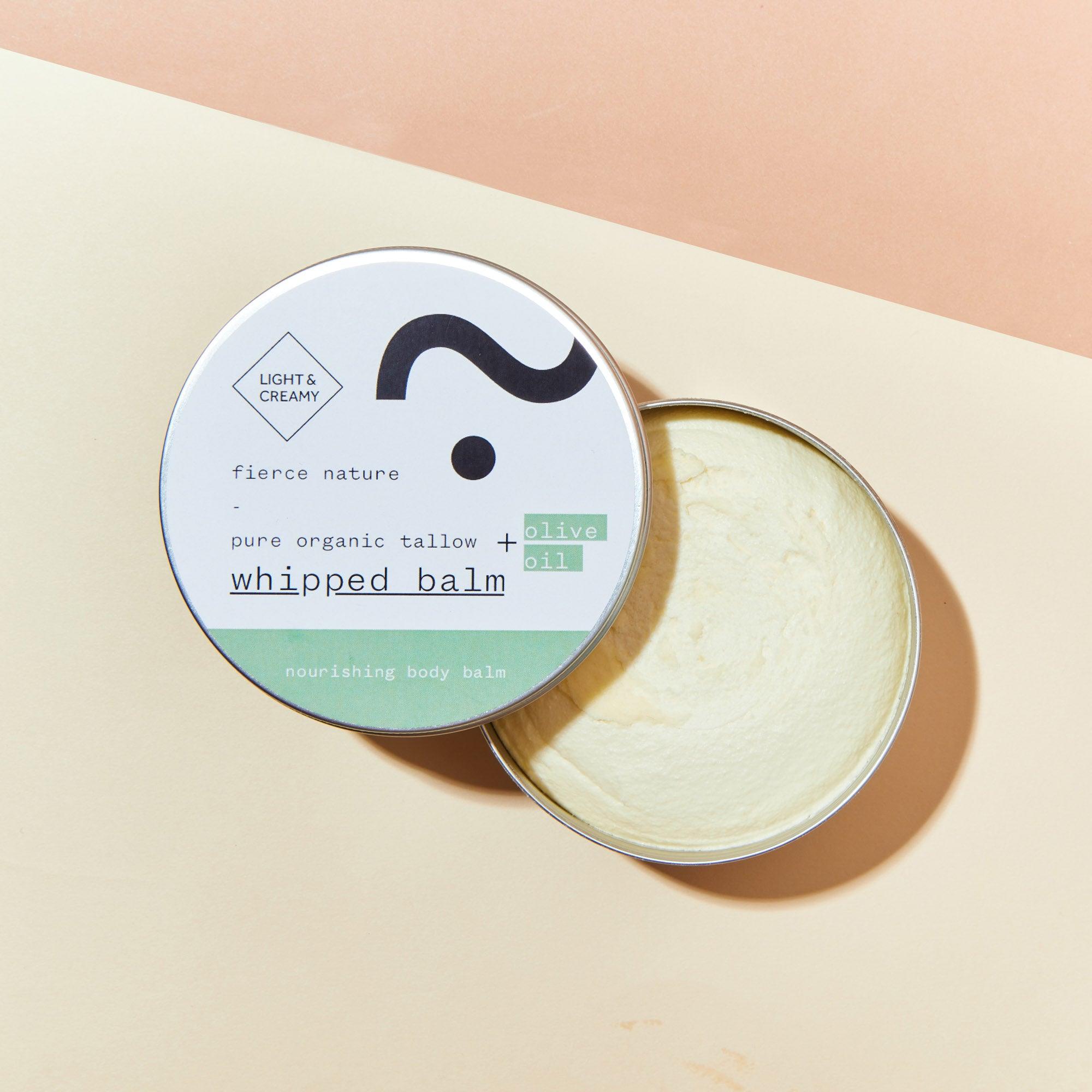 Fierce Nature Pure Organic Tallow Body Balm Mit Vanilla Bean – 200 G, Bio, Vielseitig