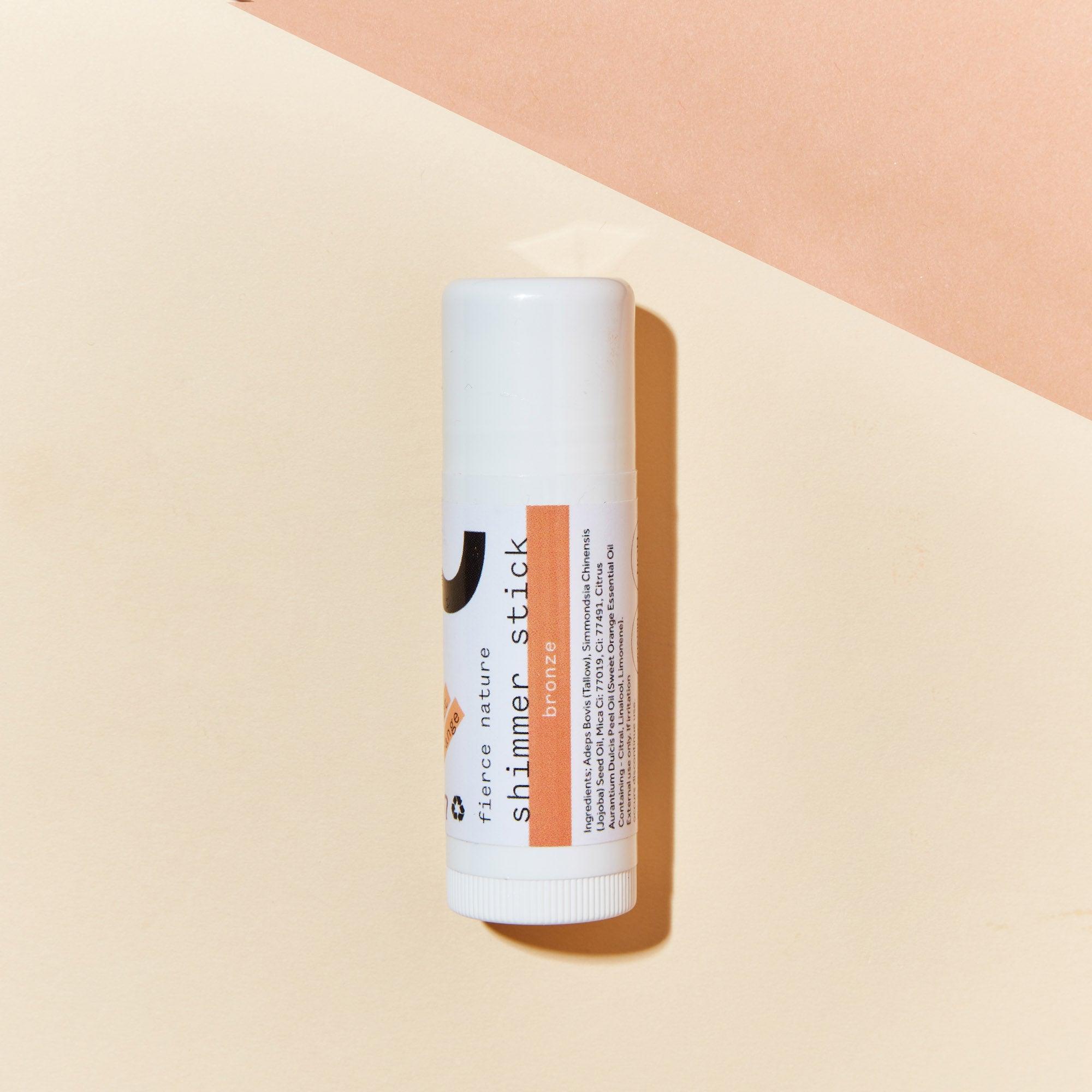 Pure Organic Tallow Bronze Shimmer Stick (Sweet Orange) - Fierce Nature