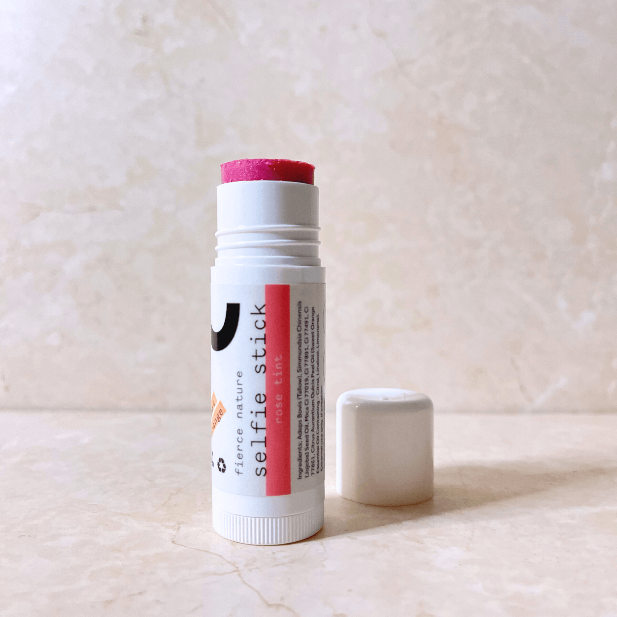 Pure Organic Tallow Rose Selfie Stick (Sweet Orange) - Fierce Nature