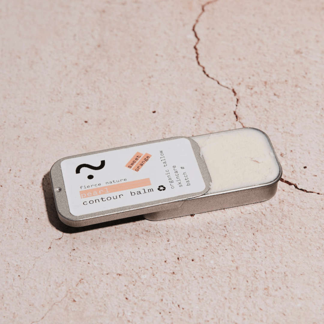 Pure Organic Tallow Pearl Shimmer Balm (Sweet Orange) - Fierce Nature