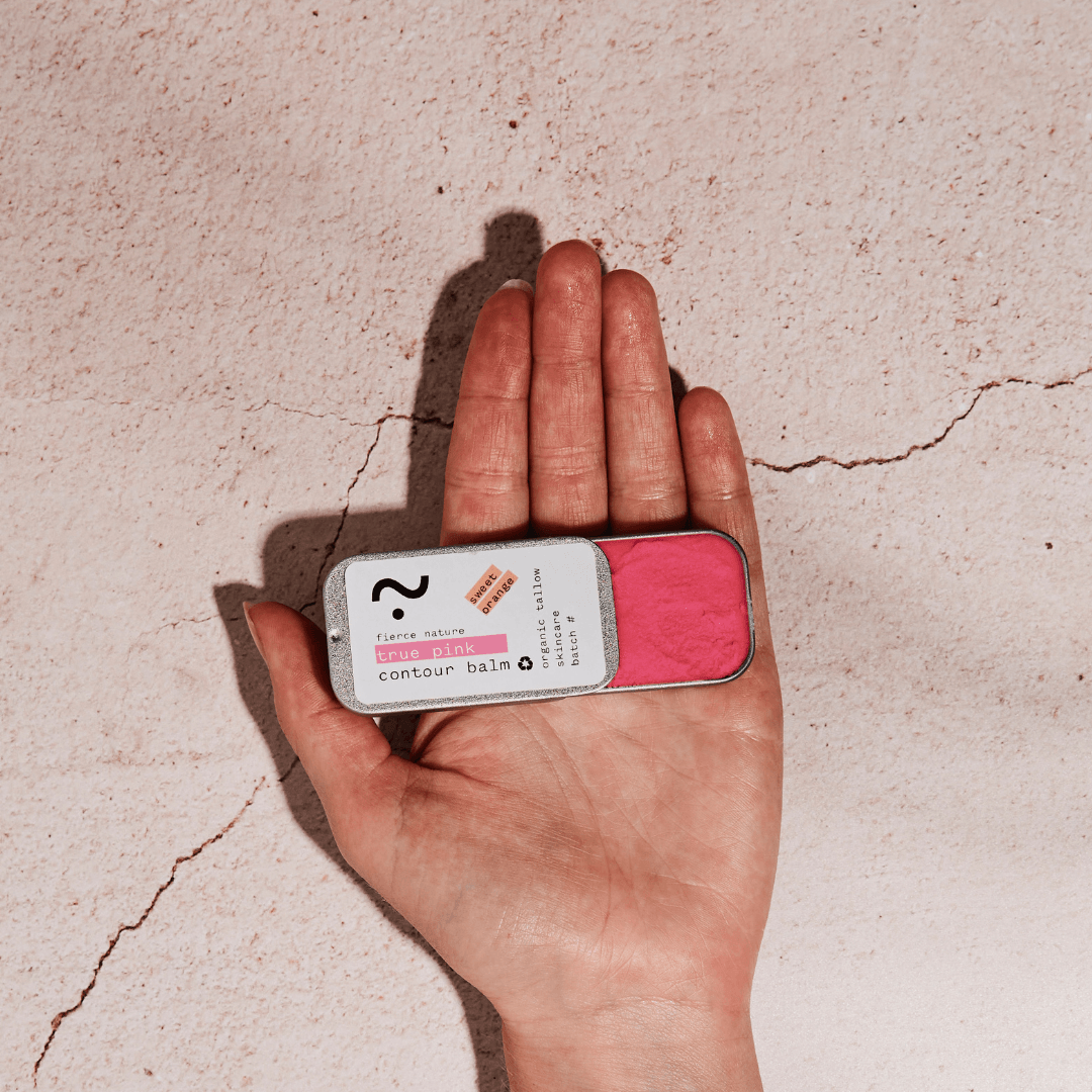 Pure Organic Tallow True Pink Contour Balm (Sweet Orange) - Fierce Nature