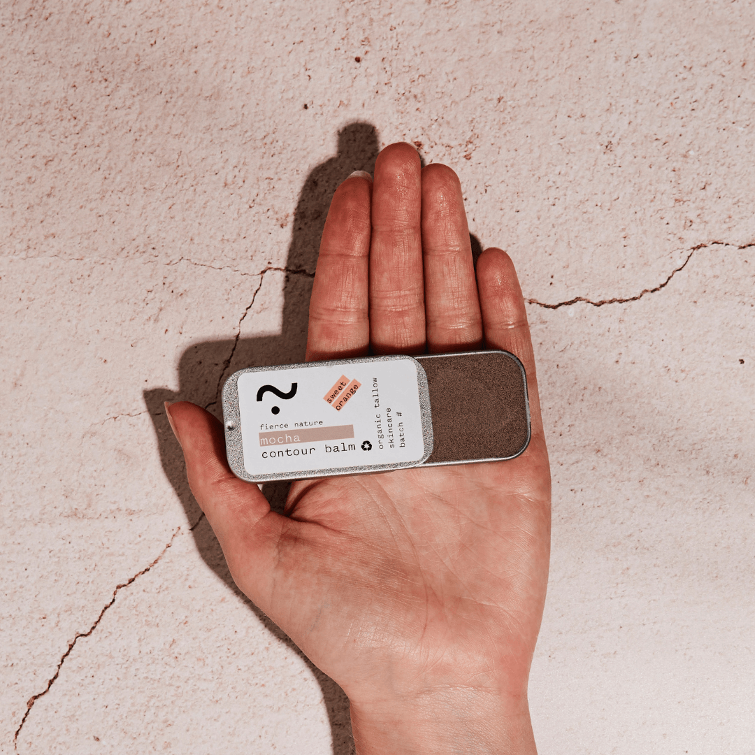 Pure Organic Tallow Mocha Contour Balm (Sweet Orange) - Fierce Nature