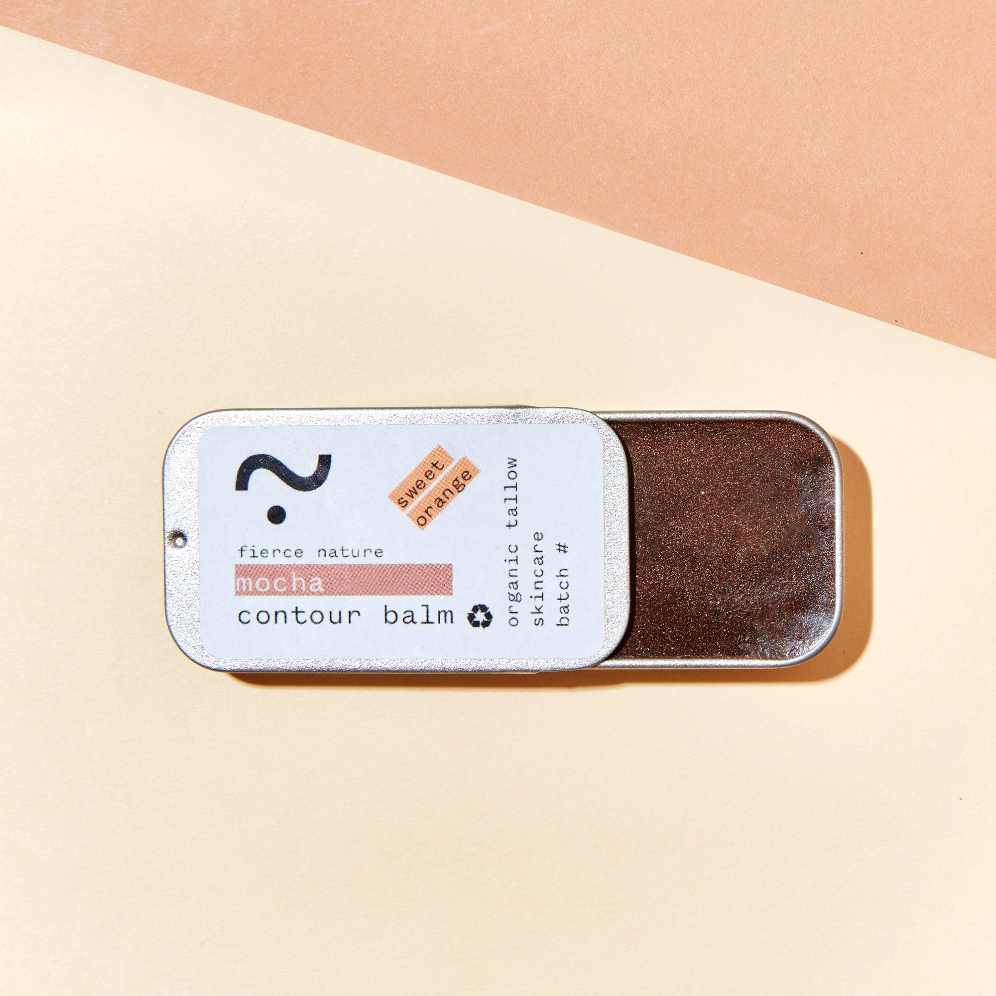 Pure Organic Tallow Mocha Contour Balm (Sweet Orange) - Fierce Nature