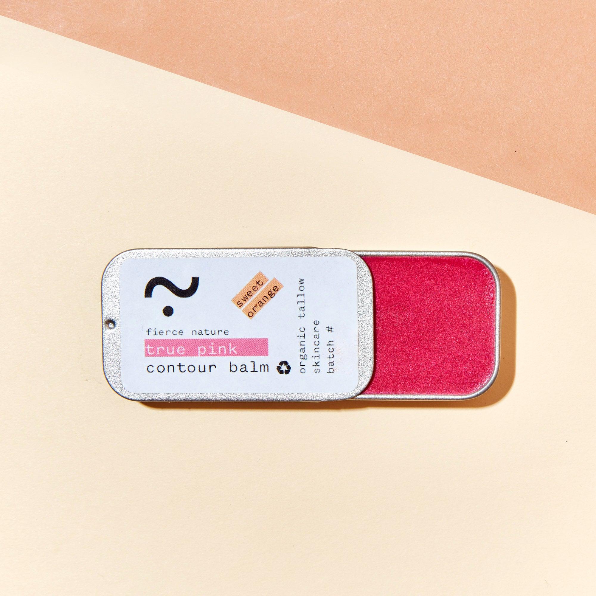 Pure Organic Tallow True Pink Contour Balm (Sweet Orange) - Fierce Nature