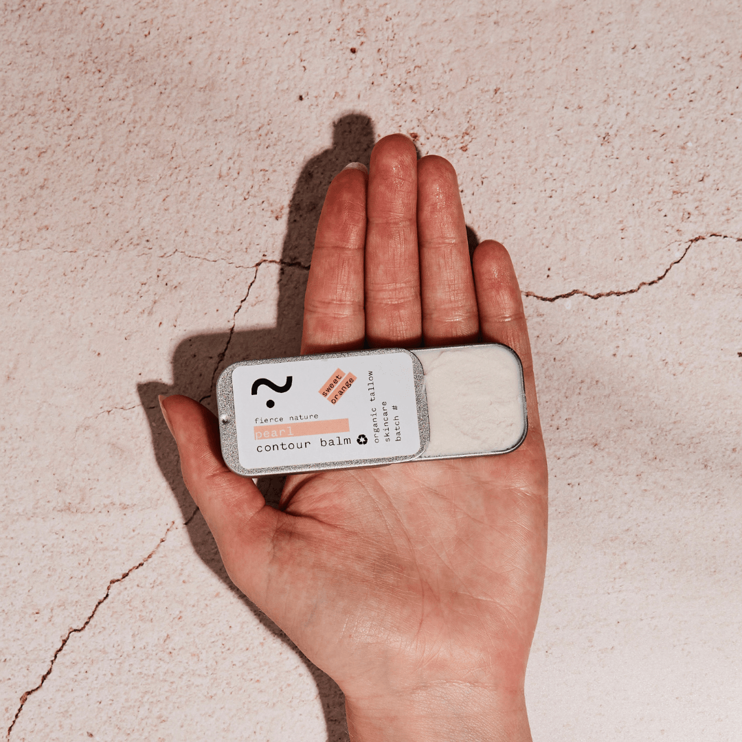 Pure Organic Tallow Pearl Shimmer Balm (Sweet Orange) - Fierce Nature